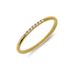 Lucardi Dames 9 karaat rijring met zirkonia - Ring - 9 Karaat - Goudkleurig - 15.50 / 49 mm