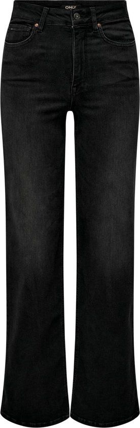 ONLY ONLMADISON BLUSH HW WIDE DNM CRO099 Dames Jeans - Washed Black - Maat M/32