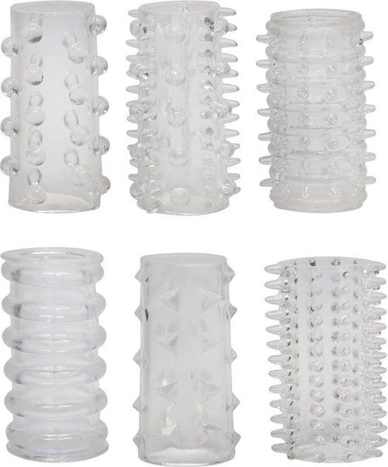 You2Toys Penisringen set 6-delig - Transparant - Elastomeer - 50 mm