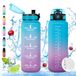 Vikaster Drinkfles, 1500 ml, BPA-vrije drinkfles, fiets, lekvrij, geschikt voor koolzuurhoudende dranken, sport voor fiets, fitness, outdoor