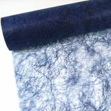 Sizoflor ®, 25 m, originele tafelband, tafelloper, tafeldecoratie, vezelzijde, afm. 30 cm / 300 mm, kleur donkerblauw