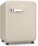 Klarstein Audrey Evo 68 l mini-réfrigérateur – rétro, silencieux, 40 dB, thermostat réglable, porte réversible, petit réfrigérateur pour chambre, bureau, crème