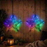 Anna's Collection Étoile lumineuse - 160 LED lampjes - Coloré - 36 cm