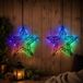 Anna's Collection Étoile lumineuse - 160 LED lampjes - Coloré - 36 cm