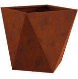 Merkloos Roestkleurige Plantenbak 40x40x40 cm
