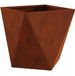 Merkloos Roestkleurige Plantenbak 40x40x40 cm