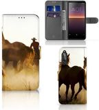 B2Ctelecom Sony Xperia 10 II Telefoonhoesje met Pasjes Design Cowboy