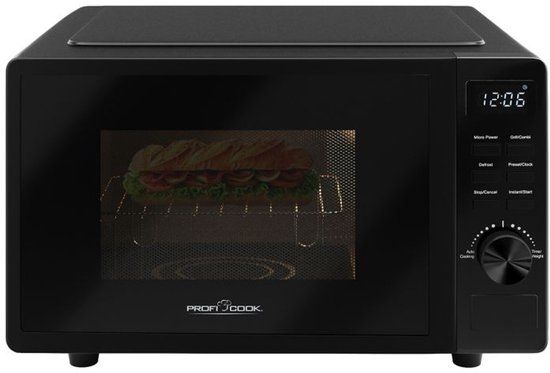 Profi Cook PC-MWG 1278 Magnetron Zwart 700 W Timerfunctie, Grillfunctie