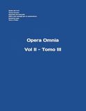 Vol. II - Tomo III