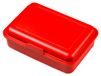 School-Box Boîte à lunch pour enfants – taille moyenne, fabriqué en Allemagne et sans BPA, boîte à lunch robuste avec fermeture à clip, adaptée à l'école, à la garderie et aux loisirs – rouge standard