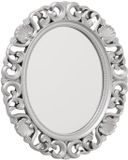 Boltze Wandspiegel Sabrina - Zilver - Ovaal - Klassiek - H37cm