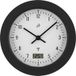 AURIOL® Horloge de salle de bain radiopilotée, avec 4 ventouses à l'arrière. (noir)