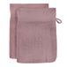 Soleil d'Ocre Lagune Kavel van 2 Handschoenen van Toilet, Katoen, Roos, 16 x 21 cm