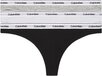 Calvin Klein 3 Pack Dames Strings - Katoen - Zwart/Grijs/Wit - Maat XS