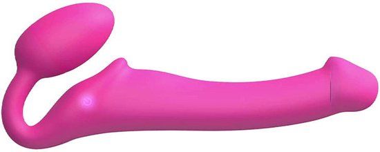 Strap-On-Me Vibrerende Strapless Strapon - Fuchsia Roze