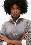 Superdry Country Club Velours Half Zip Trui Dames - Maat M (40)