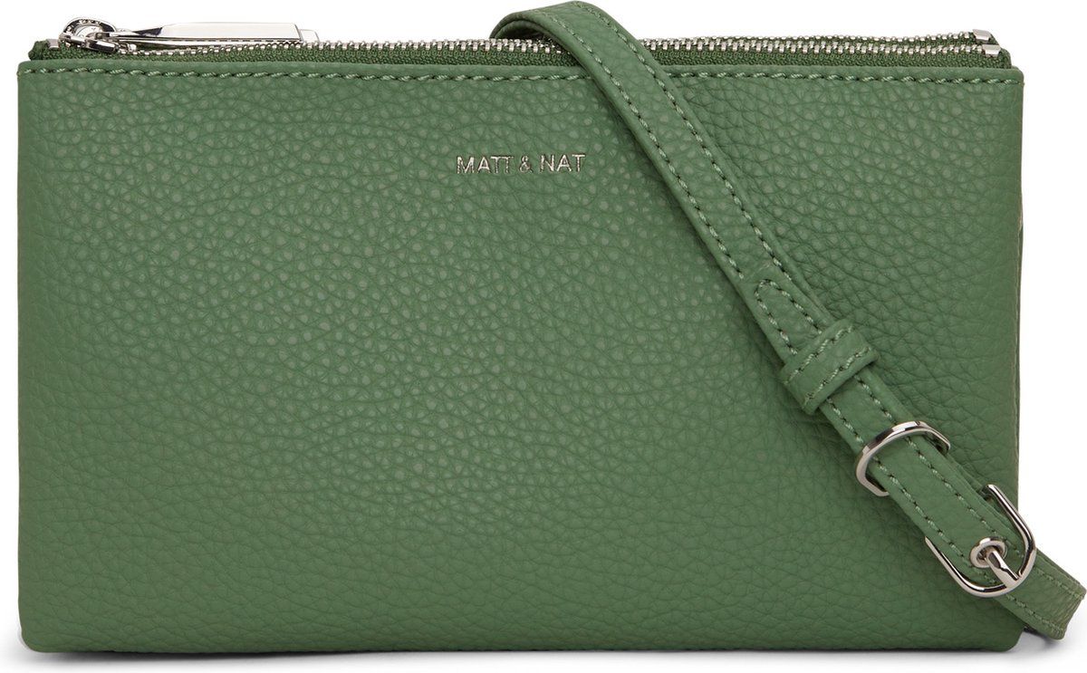 Matt & Nat Triplet Purity Herb Dames Crossbody Tas - Groen