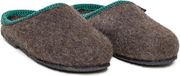 Stegmann Dames en Heren pantoffels Filz Antraciet / Bruin Wol Unisex Maat 37