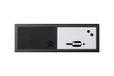 Bi-Office Combitbord whiteboard en memoboard elementen, magnetisch, droog afwisbaar/soft touch, zwart MDF-frame, 60x20cm
