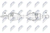 NTY Antriebswelle NPW-VV-146 Vorderachse links | Compatibel met: VOLVO S60 II, S80 II, V60 I, V70 III