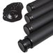 SOTECH 4 stuks tafelpoot, zwart rond, diameter: 60 mm, hoogte: 820 mm, verstelbaar, belastbaar tot 75 kg