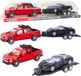 LEAN TOYS Set de voitures tout-terrain rouge dépanneuse noire voiture de sport 59cm