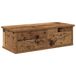 vidaXL Wandkast 60x26x18,5 cm bewerkt hout oud houtkleurig