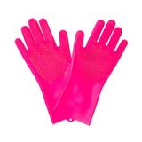 Muc-Off Silicone Deep Scrubber Gloves - Roze - M