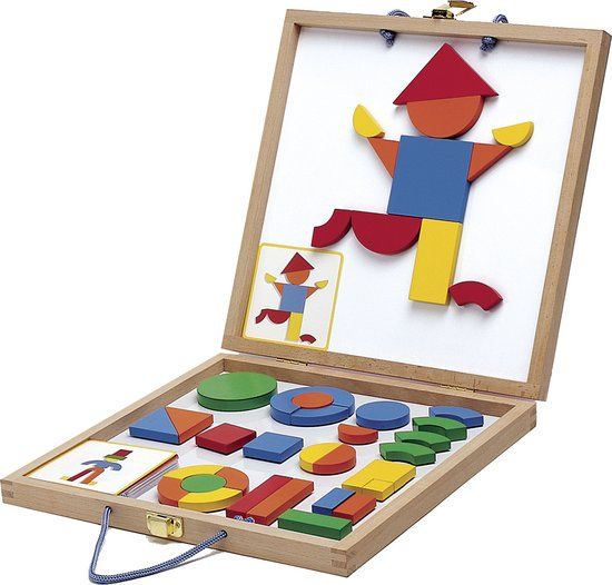 Djeco magneetkoffer Geoform - Denkspel - Hout - 1+ jaar
