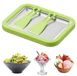 Machine à rouleaux de glace avec 2 spatules pour crème glacée roulée maison