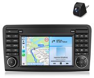 Mercedes-Benz autoradio 7 pouces Android avec 2+32 Go de mémoire, adapté pour W164 GL320 ML350 X164, avec CarPlay sans fil, Android Auto, WiFi, navigation GPS, RDS, DSP, DAB+ et Bluetooth