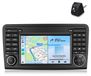 Mercedes-Benz autoradio 7 pouces Android avec 2+32 Go de mémoire, adapté pour W164 GL320 ML350 X164, avec CarPlay sans fil, Android Auto, WiFi, navigation GPS, RDS, DSP, DAB+ et Bluetooth