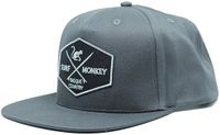 Surf Monkey Truckerpet - Platte klep - Snapback / Volwassenen / Eén maat (Grijs)