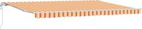 vidaXL Store électrique 500x300 cm Polyester Bleu|Crème|Jaune|Anthracite|Orange