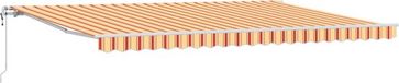vidaXL Store électrique 500x300 cm Polyester Bleu|Crème|Jaune|Anthracite|Orange