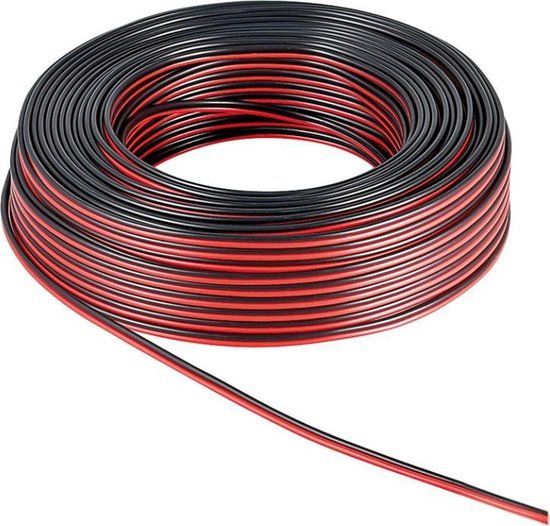 Goobay Luidsprekerkabel CCA 2 x 0,75mm2 - Zwart/Rood - 10 meter
