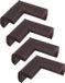 AMIG Hoekbeschermers - 8 stuks - Bruin - Rubber