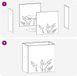 vidaXL Plantenbak Wit 50 x 30 x 49 cm Koudgewalst Staal
