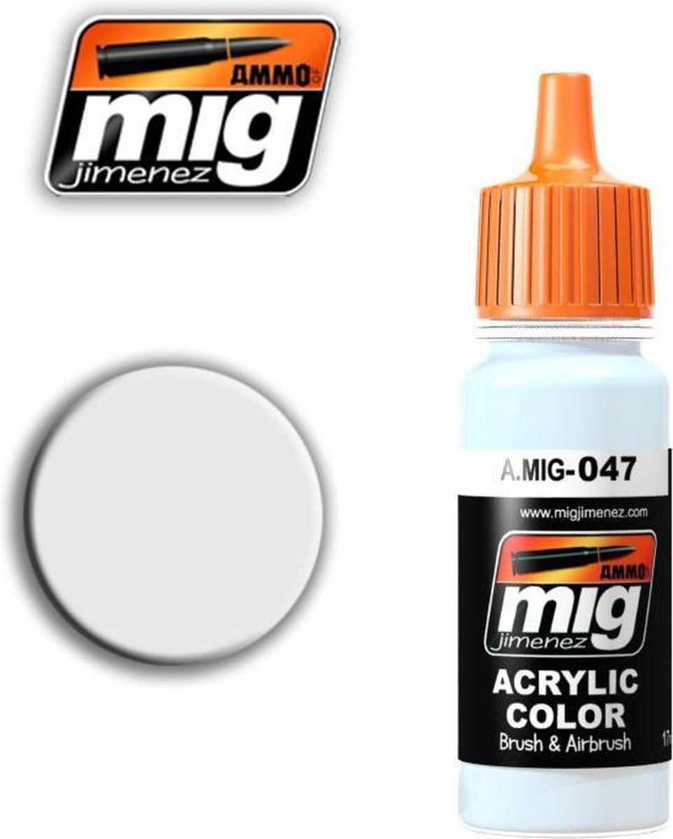 mig MIG-0047 Satijn Witte Acrylverf (17 Ml), Multicolor