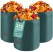 Unyqoos® Set van 3 x 272 Liter grote opvouwbare tuinafvalzakken met handgrepen en stevige constructie