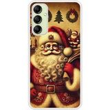 Samsung Bedrukt siliconen hoesje compatibel met Samsung Galaxy A14 5G, Samsung Galaxy A14 4G pere noel vintage