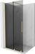 Mexen Velar paroi de douche coulissante Walk-in 100 x 200 cm, graphite 8 mm, or brossé