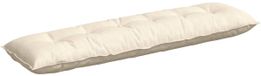vidaXL Rugkussen Crèmekleurig 180 x 50 cm Corduroy stof