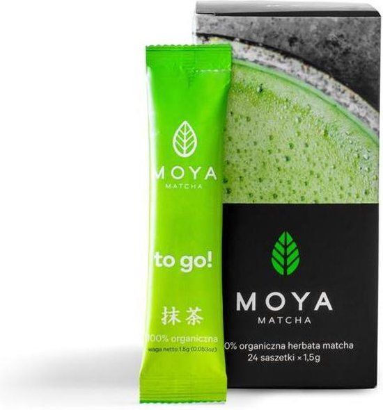 MOYA Matcha Poeder To Go! Traditional - 24 Matcha Poeder Zakjes - 1,5 g - Handige Portieverpakkingen