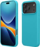 kwmobile telefoonhoesje geschikt voor Apple iPhone 17 Pro Max - Hoesje met siliconen coating - Smartphone case in ijsblauw