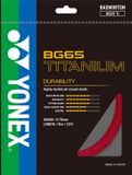Yonex BG65TI badmintonsnaar - rood - set van 10m