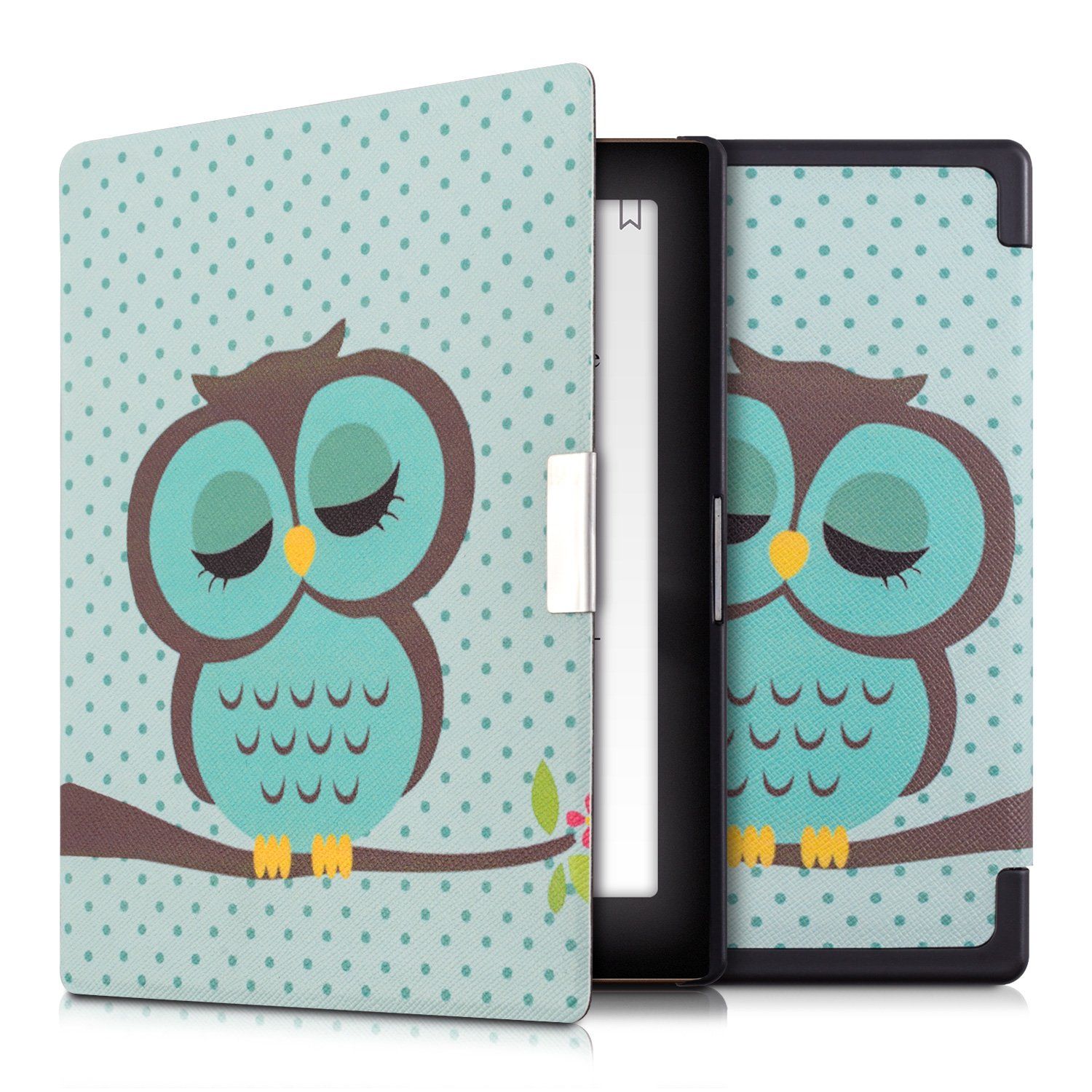 kwmobile E-reader Case for Kobo Aura Edition 1 - Kunstleer - Blauw, Bruin, Groen