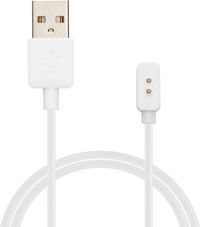 kwmobile USB-oplaadkabel geschikt voor Xiaomi Mi Band 10 / Band 9 / 8 / 8Pro / Redmi Watch 3 Active kabel - Laadkabel voor smartwatch - in wit