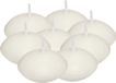 Atmosphera Bougies flottantes - blanc ivoire - 18 pièces - dia 4,5 cm - 3,5 heures de combustion - paraffine