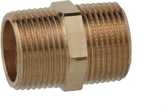 KIRCHHOFF BR dubbele nippel - Blanco - 1"BU - (3280)